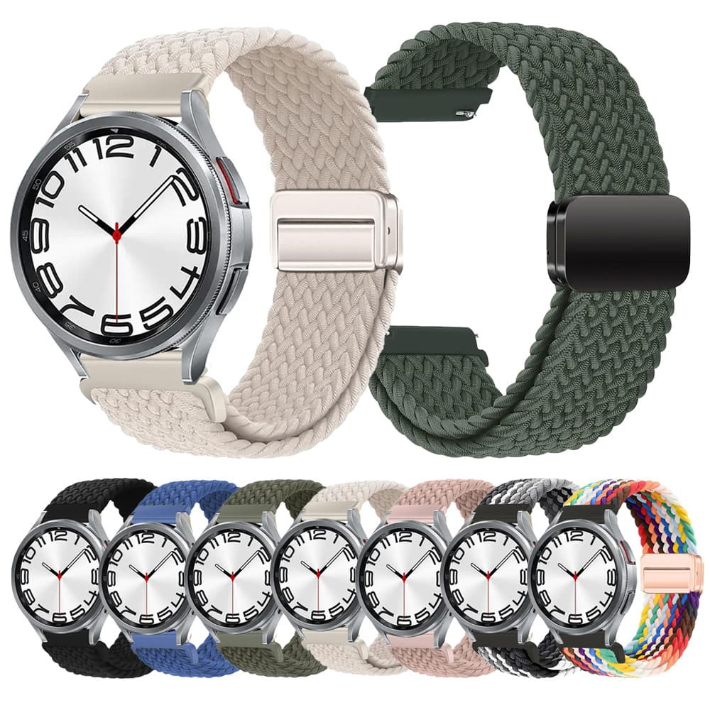 Pulseira de Nylon para Smartwatch Huawei Watch GT/ Amazfit / Samsung Galaxy / Garmin Watch 20mm 22mm