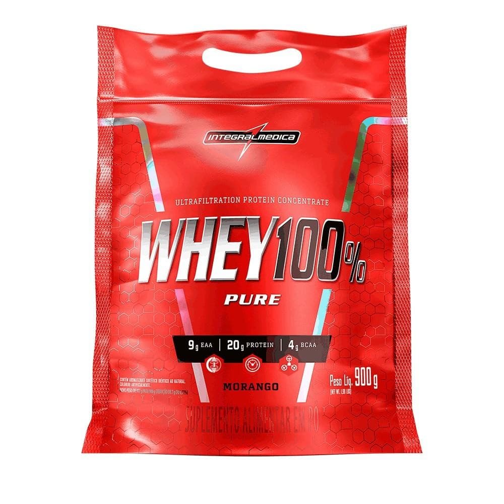 Proteína Concentrada Integralmedica Whey 100% Pure 900g Pouch