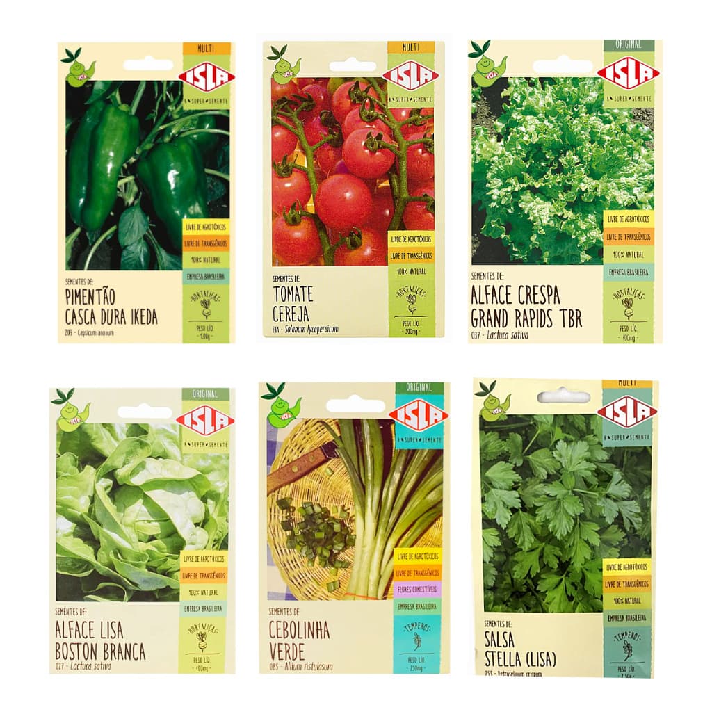 Sementes de hortaliças, temperos e ervas - ISLA