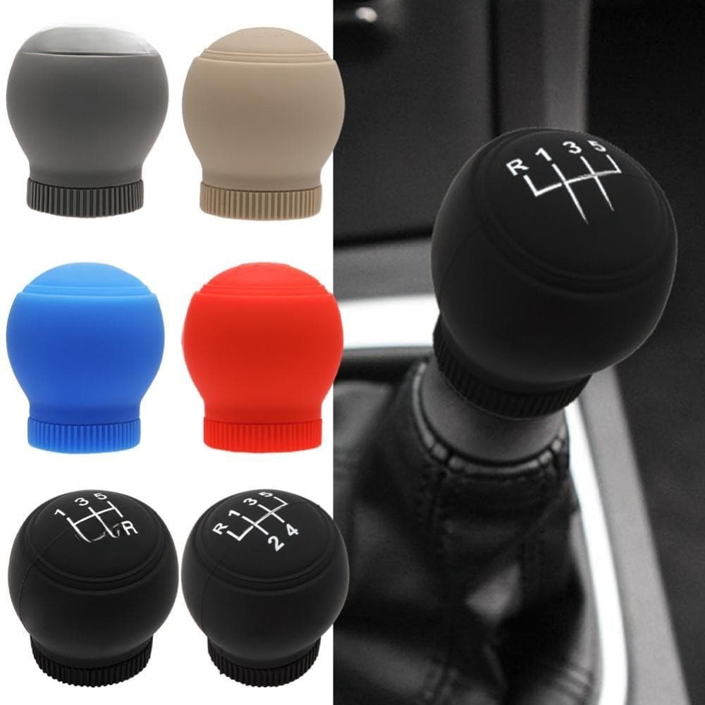 Concha de carro de Silicone redonda Universal de 5/6 velocidades, adequada para colar de mudança de carro, acessórios de