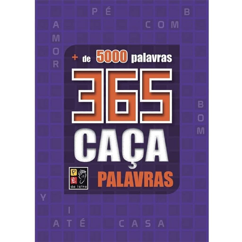 365 Caca Palavras | Mais de 5000 Palavras | Roxo | PÉ DA LETRA
