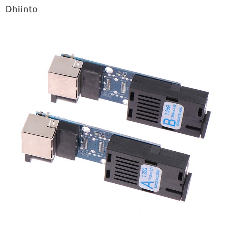 [Dhiint] Conversor De Mídia Óptica De Fibra Gigabit 1000Mbps Modo Único 3-5Km UPC/APC-Porta A/B Em