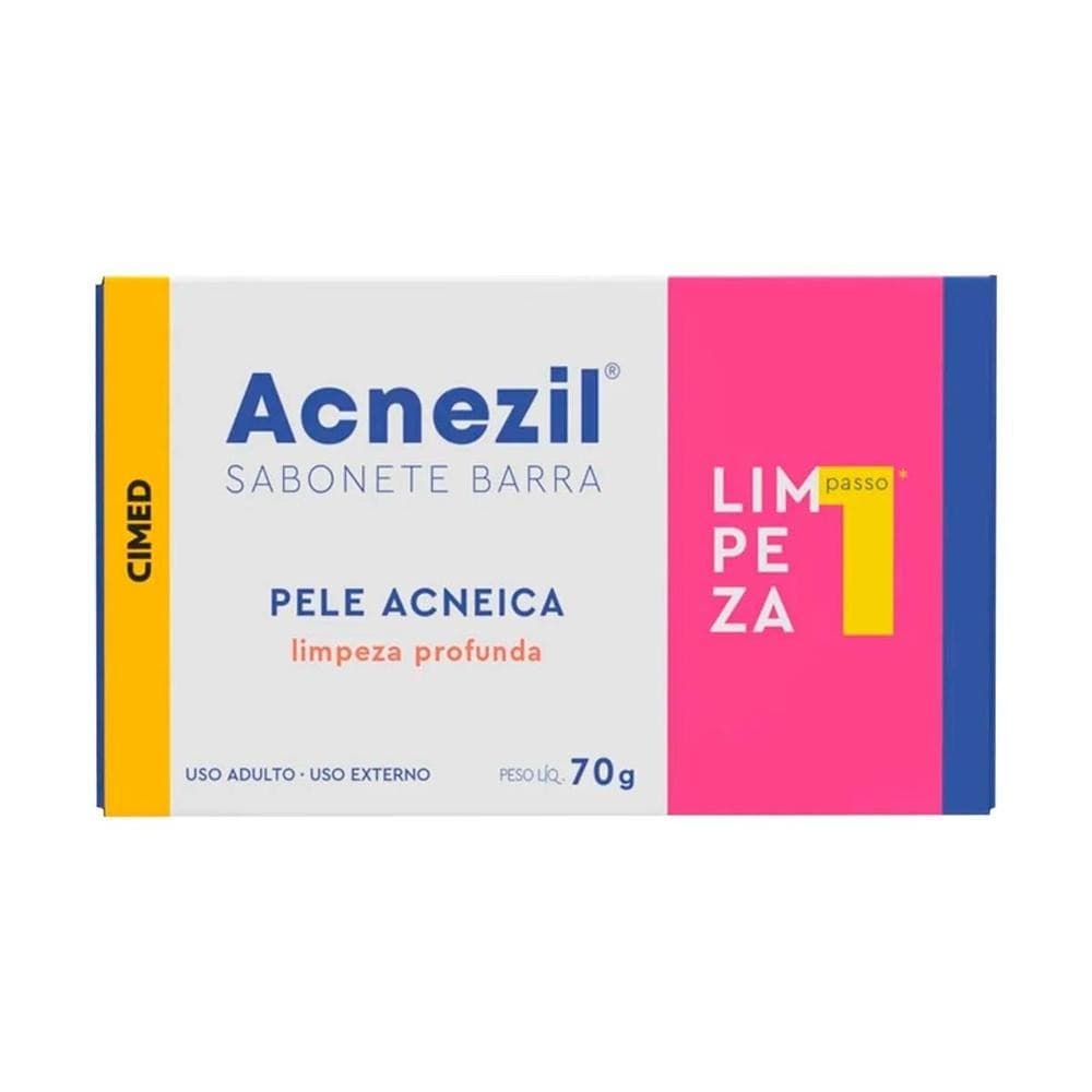 Acnezil Sabonete em barra 70 Gr Pele Acneica