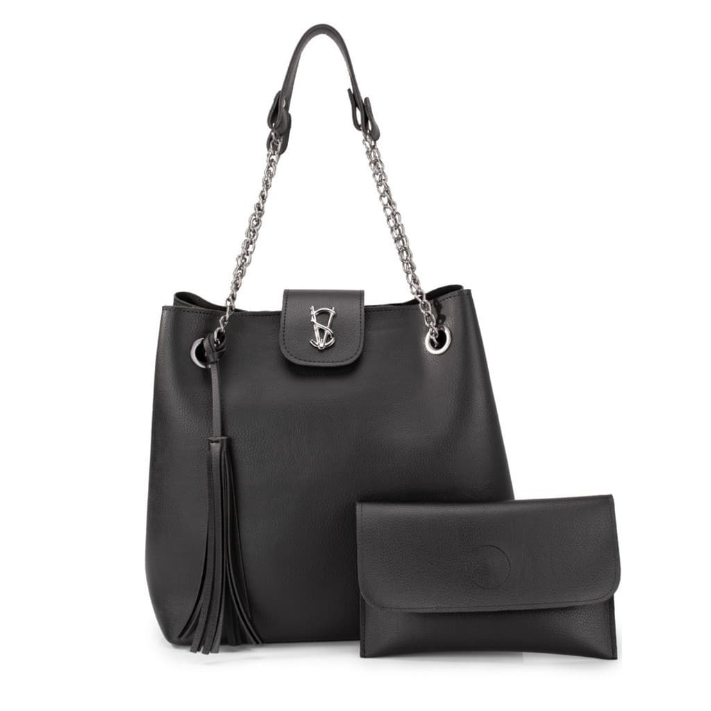 Bolsa feminina Grande De ombro + Bolsinha Lançamento VS