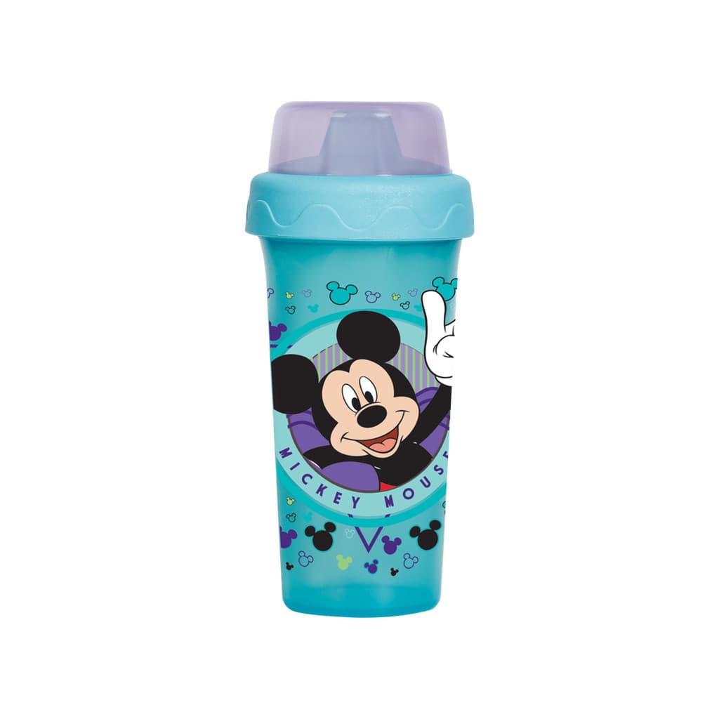 Copo De Transição Infantil 340ml Com Redutor de Pingo Premium Mickey Disney