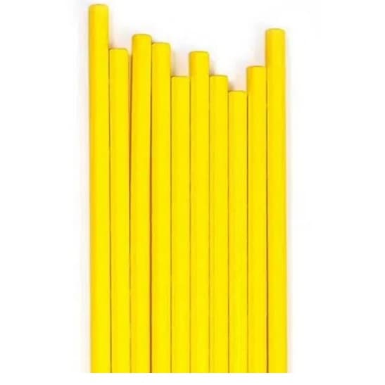 Canudo de Papel Variedade de cores - Pacote com 25 Unidades