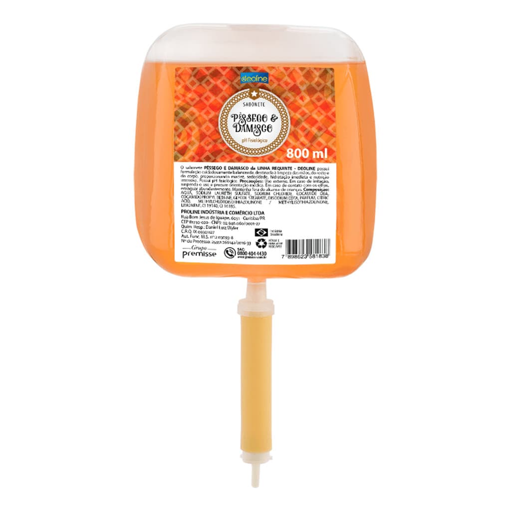 Sabonete Líquido Refil Pêssego e Damasco 800ml Premisse