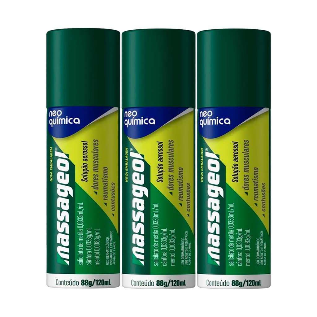 Kit 3 Und Massageol Aero 120ml