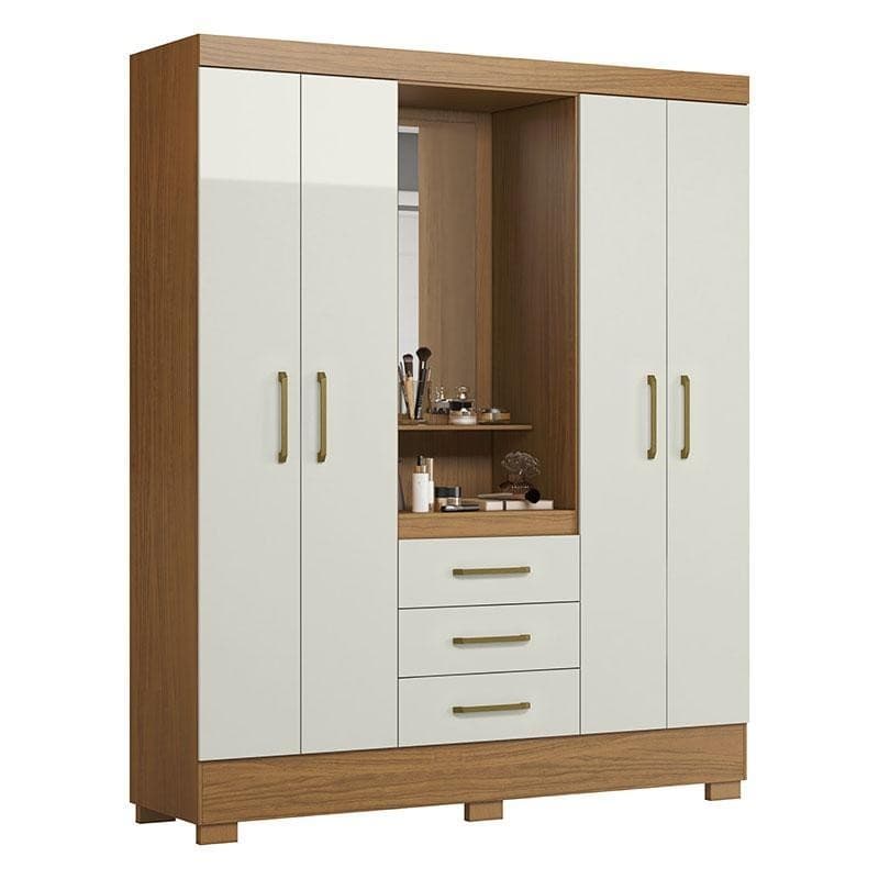 Guarda Roupa Solteiro Paris 2045150 Atacama Off White - Aramóveis