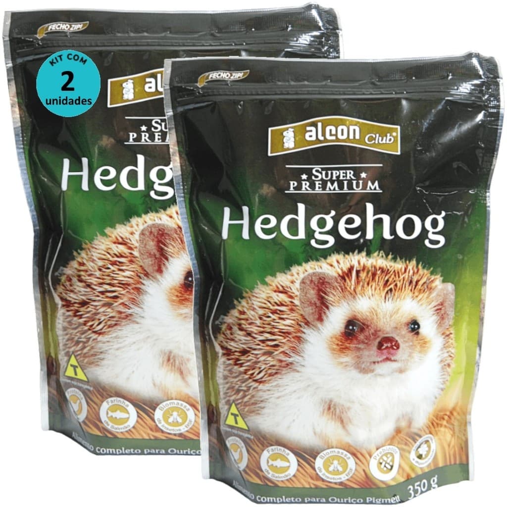 Alcon Club Hedgehog 350g Super Premium Kit Com 2 Ração Para Ouriço Pigmeu