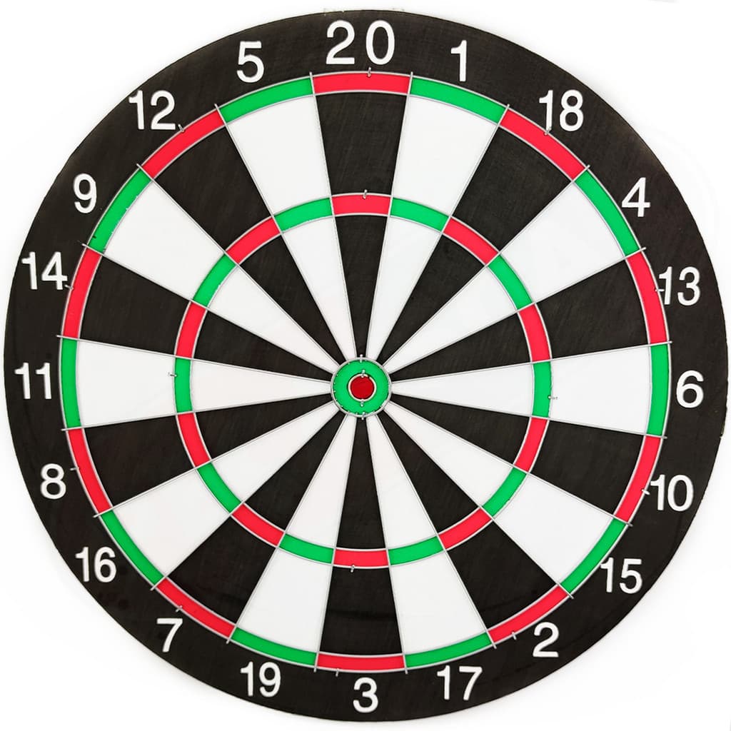 Kit Para Jogo De Dardos Com Alvo Grande 42,5CM + Seis Dardos