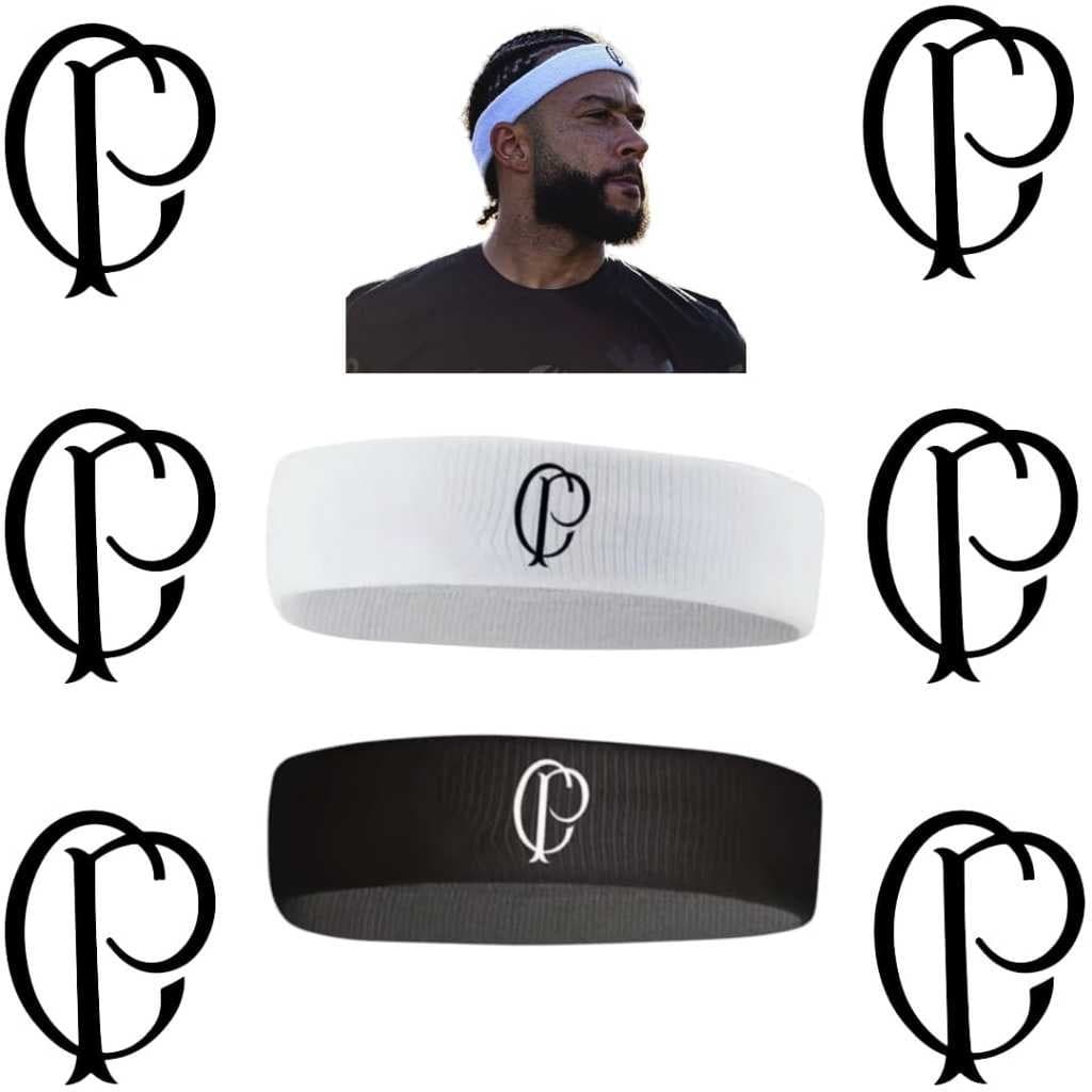 Testeira Faixa Do Timão CP Memphis Depay Bordado Oficial  -