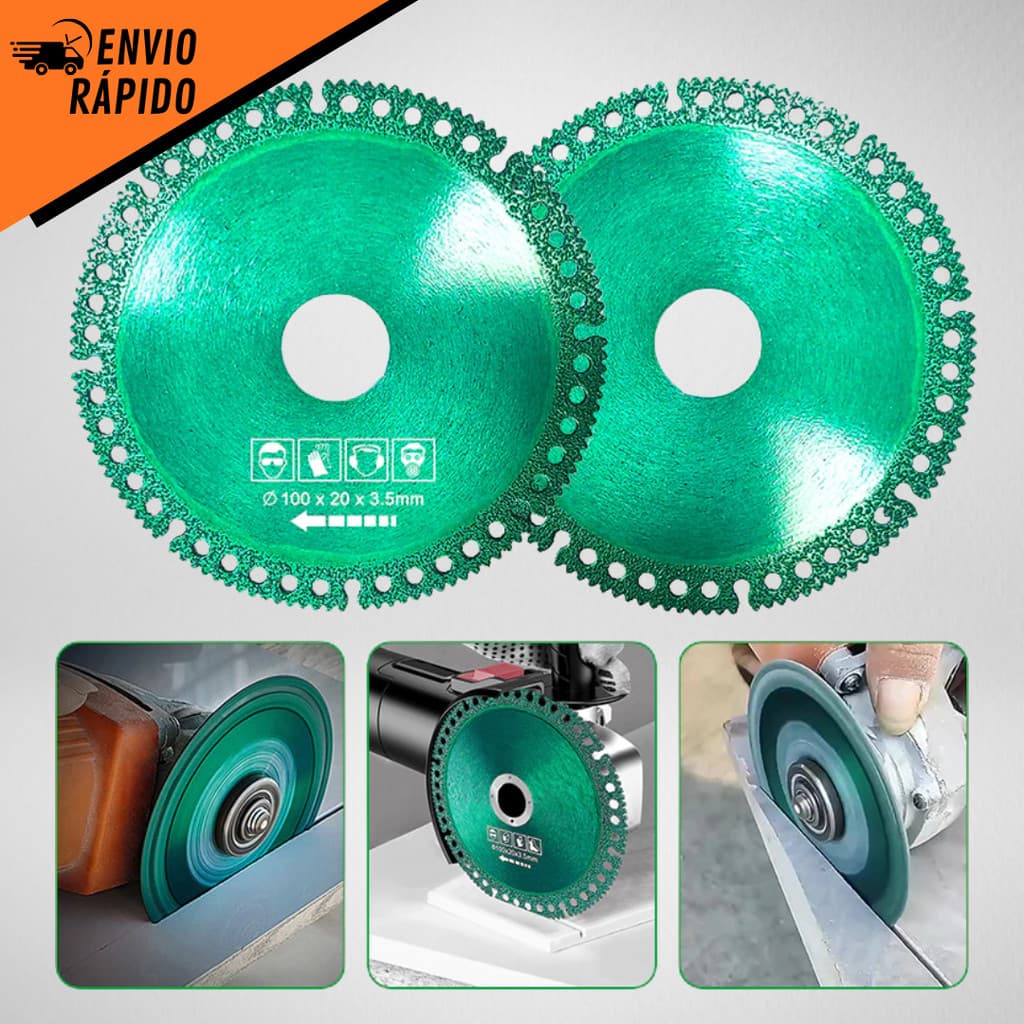 6 Em 1 Disco De Corte Com Diamante Lâmina De Serra Multifuncional 100mm Para Azulejo Cerâmico PVC