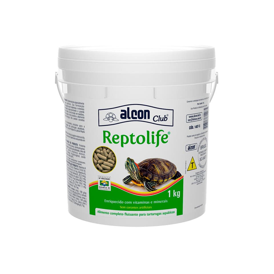 Ração Reptolife Para Tartarugas Aquáticas Alcon Club 1kg