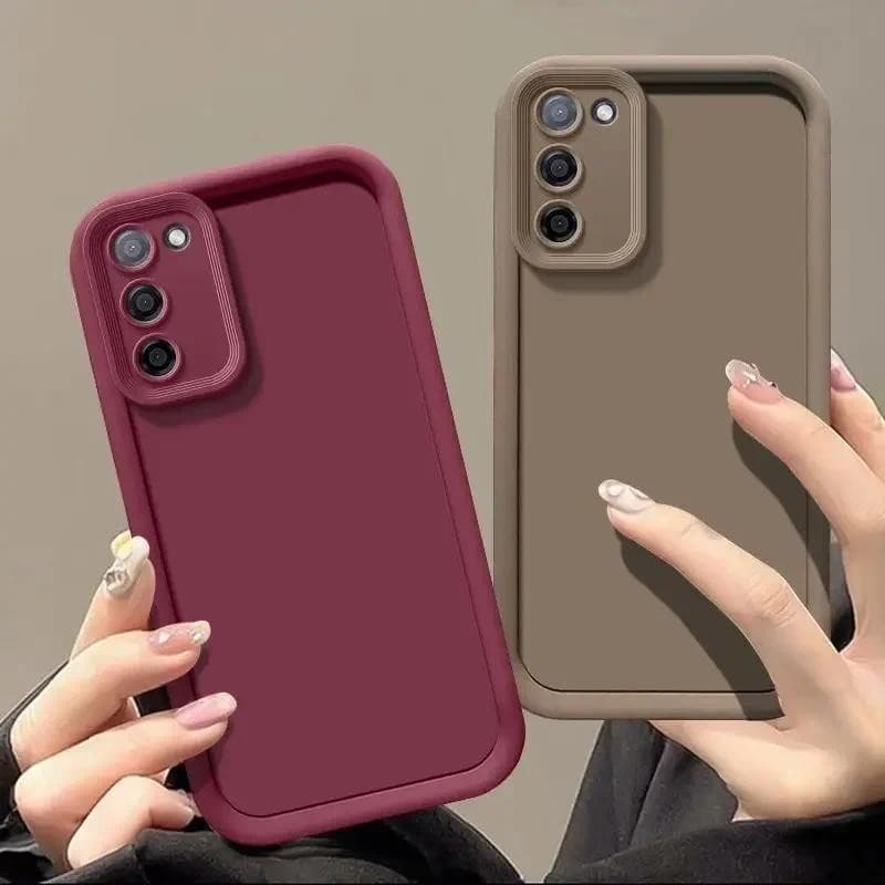 Capa De Celular Para Samsung Galaxy A15 A25 A54 A34 A71 A73 A24 A14 A05S A23 A53 A52 A32 Silicone De Cor Sólida Fofa Linha Ondulada 3D