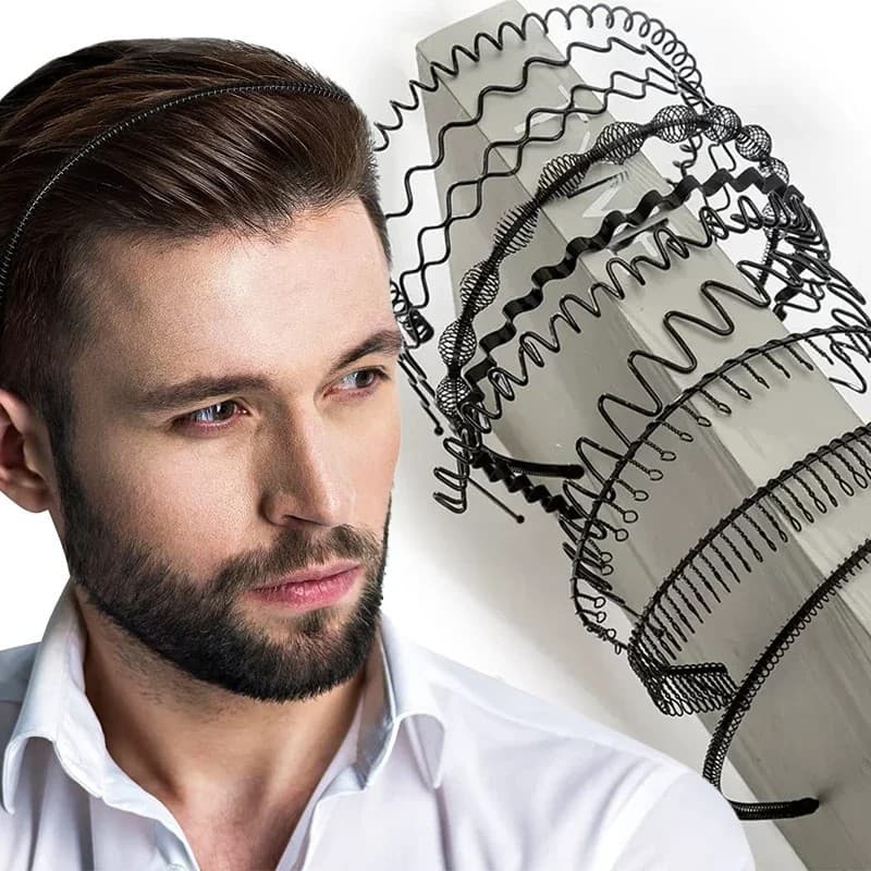 Homens Faixa de cabeça feminina Faixa de cabeça esportiva simples Invisível Faixa de cabeça esportiva Trendy Homens Faixa de cabeça traseira Anti-derrapante