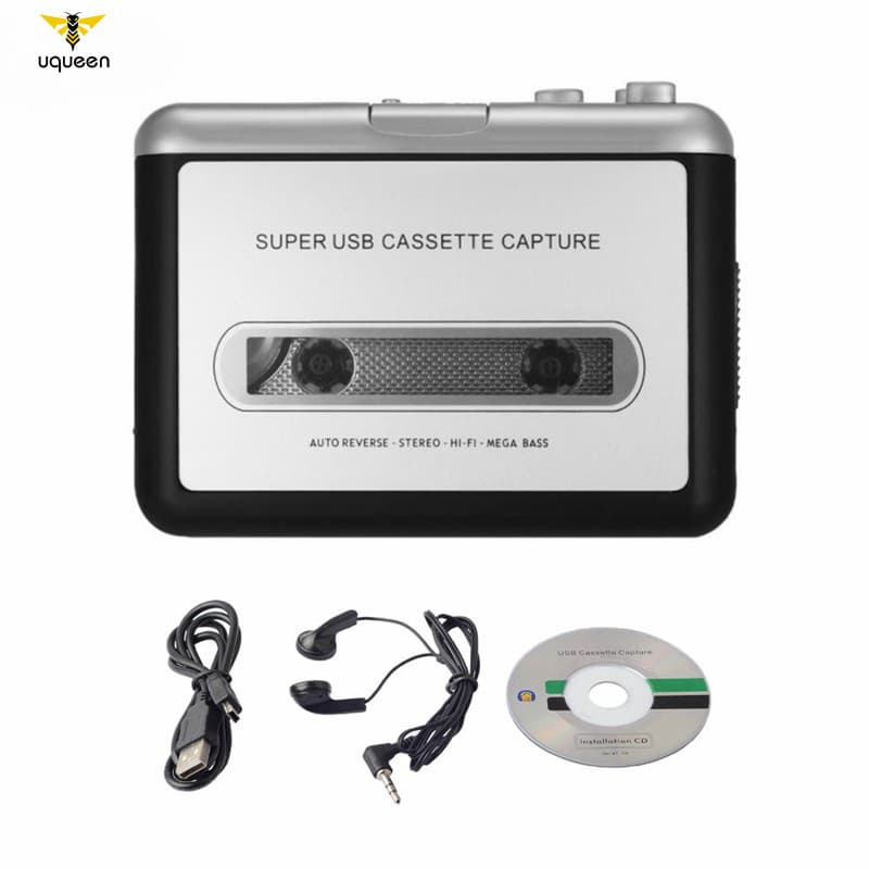 UQ Ezcap Walkman Cassete De Música Fita Para Pc Mp3 Conversor Usb Player
