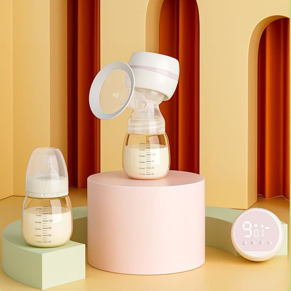 Bomba Tira Leiteira Elétrica Silenciosa Massageadora Recarregável Portátil Para Amamentação De Bebês