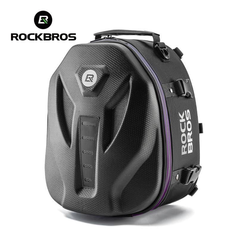 ROCKBROS Mochila Para Motocicleta Hard Shell Saco Refletivo Do Assento Traseiro Sela Logotipo Motociclistas 12.5L Grande Capacidade