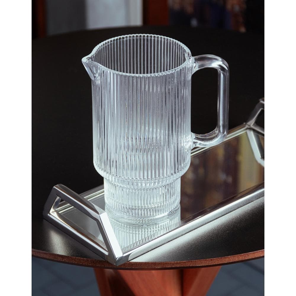 Jarra Wolff Lines Cristal 900ml Design Moderno para Água e Bebidas