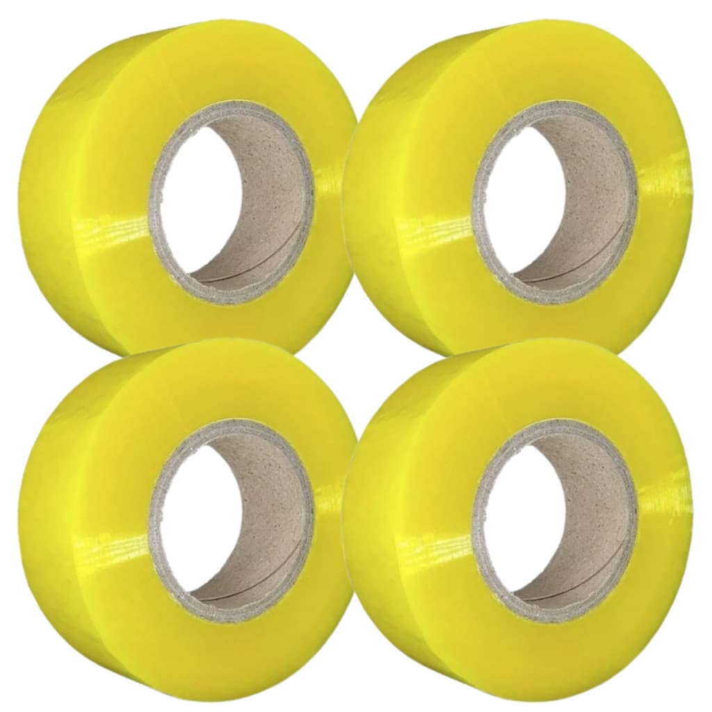 Kit 4 Fita Adesiva Durex Transparente 500m Para Embalar Caixa Excelente Aderência Papelaria