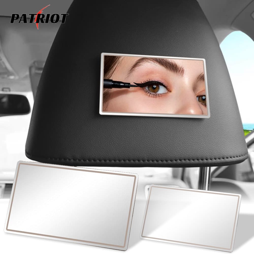 Espelho Automotivo De Maquiagem Para Passageiros/Universal Car Styling Decoração De Interiores De Automóveis/Auto Invisible Sun-Shading Visor HD-Adesivo Solar Vanity Mirror
