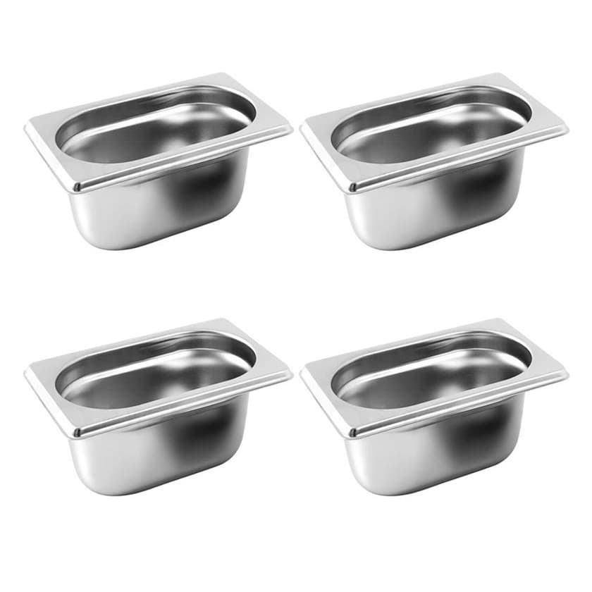 Cuba Gastronomica Gn 1/9x65mm Inox  Kit 4