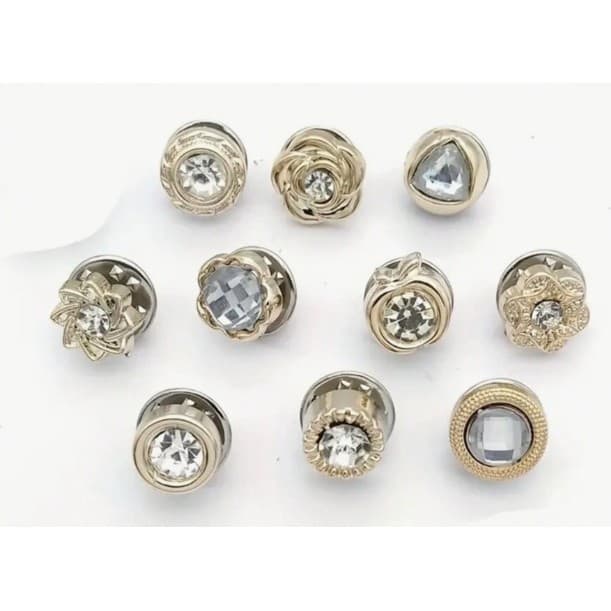 Broche Tapa Decote -  Kit com 4 Botões para Fechar e Disfarçar decote