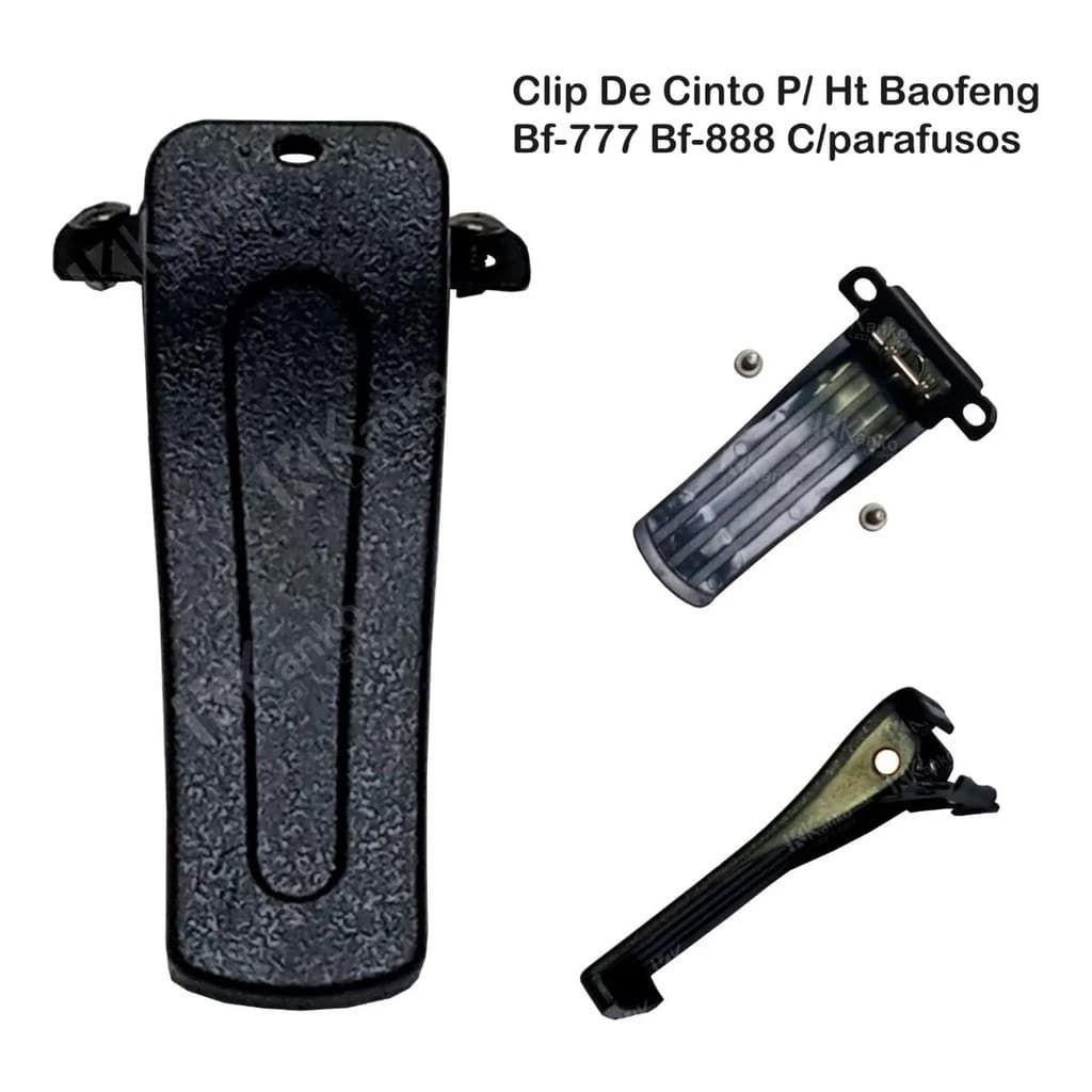 Clip De Cinto Para Ht Baofeng Bf-777 Bf-888 Com Parafusos