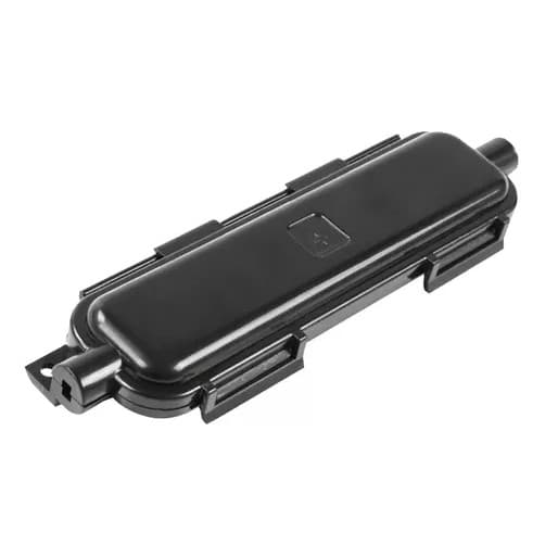 Mini Caixa Proteção Interna Emenda Fibra Óptica - Pt Cor Pre Cor Preto