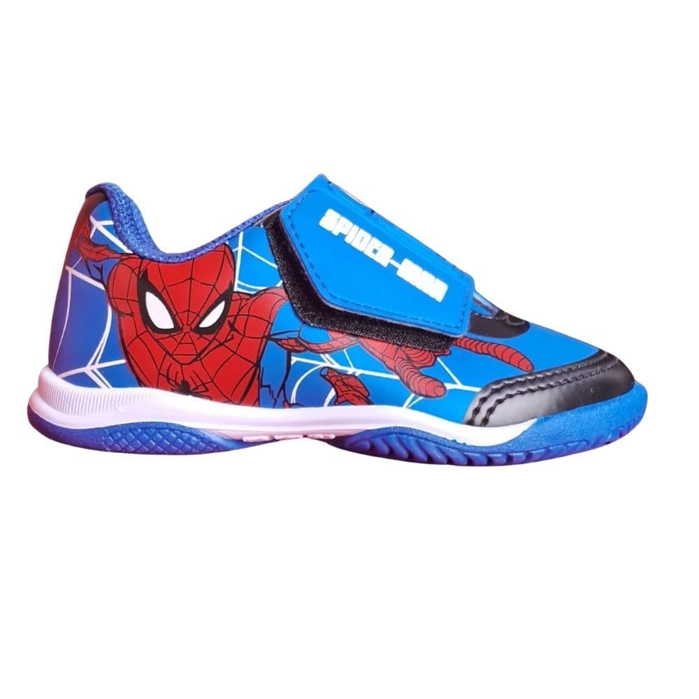 Chuteira Infantil Homem-Aranha Marvel Spider Man Azul e Vermelho Tamanhos do 28 ao 32