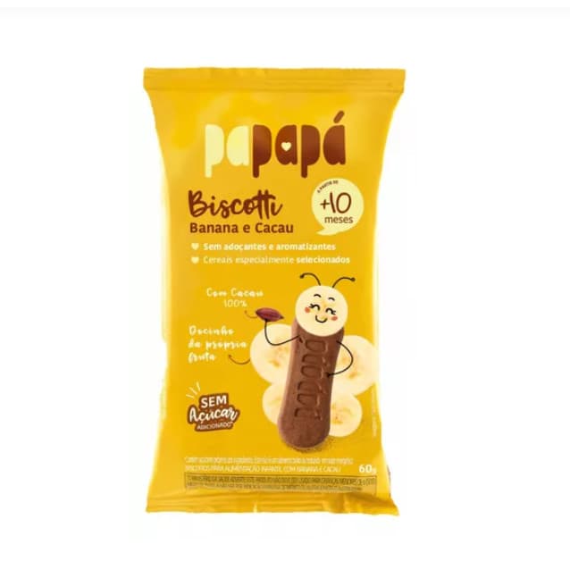 Biscoito infantil papapa sem açúcar adicionado biscotti bebe