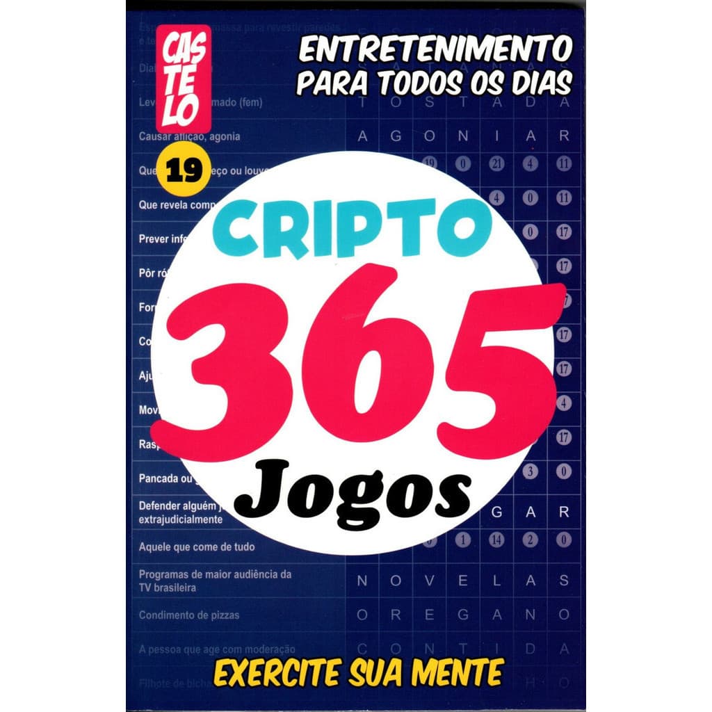 Livro Cripto 365 Jogos - Entretenimento Para Todos Os Dias