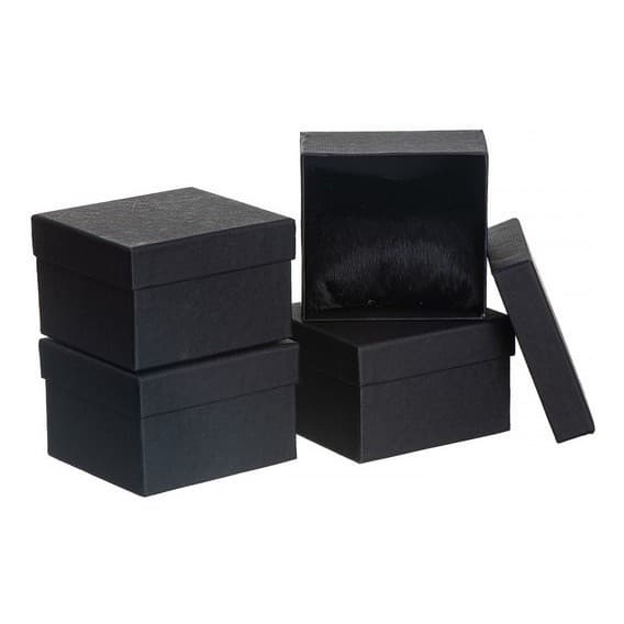 Caixinha Para Relógio Com Almofada Preta