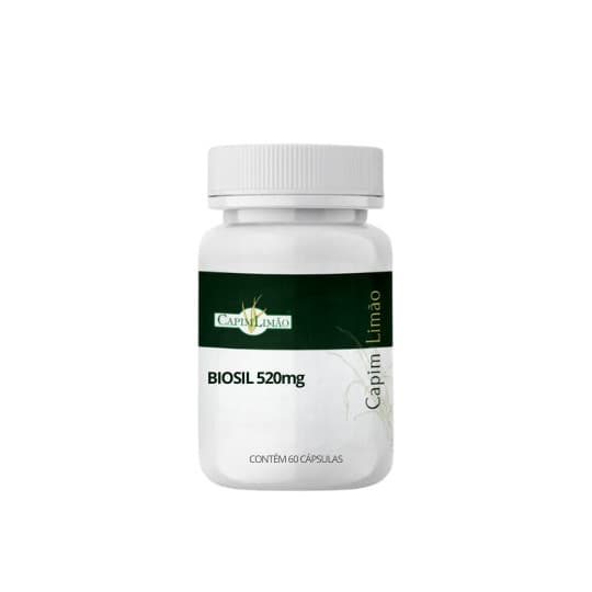 Biosil Silício Ôrgânico Cabelo Pele Unha 520mg 60caps