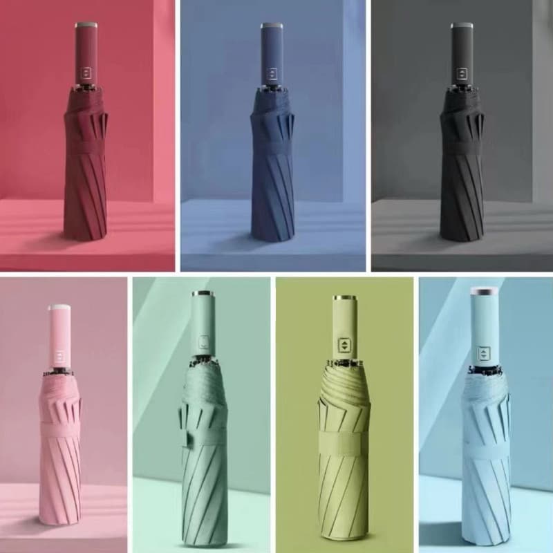 Guarda-chuva Dobrável automático protetor solar anti-ultravioleta Guarda-chuva guarda-sol-Luca