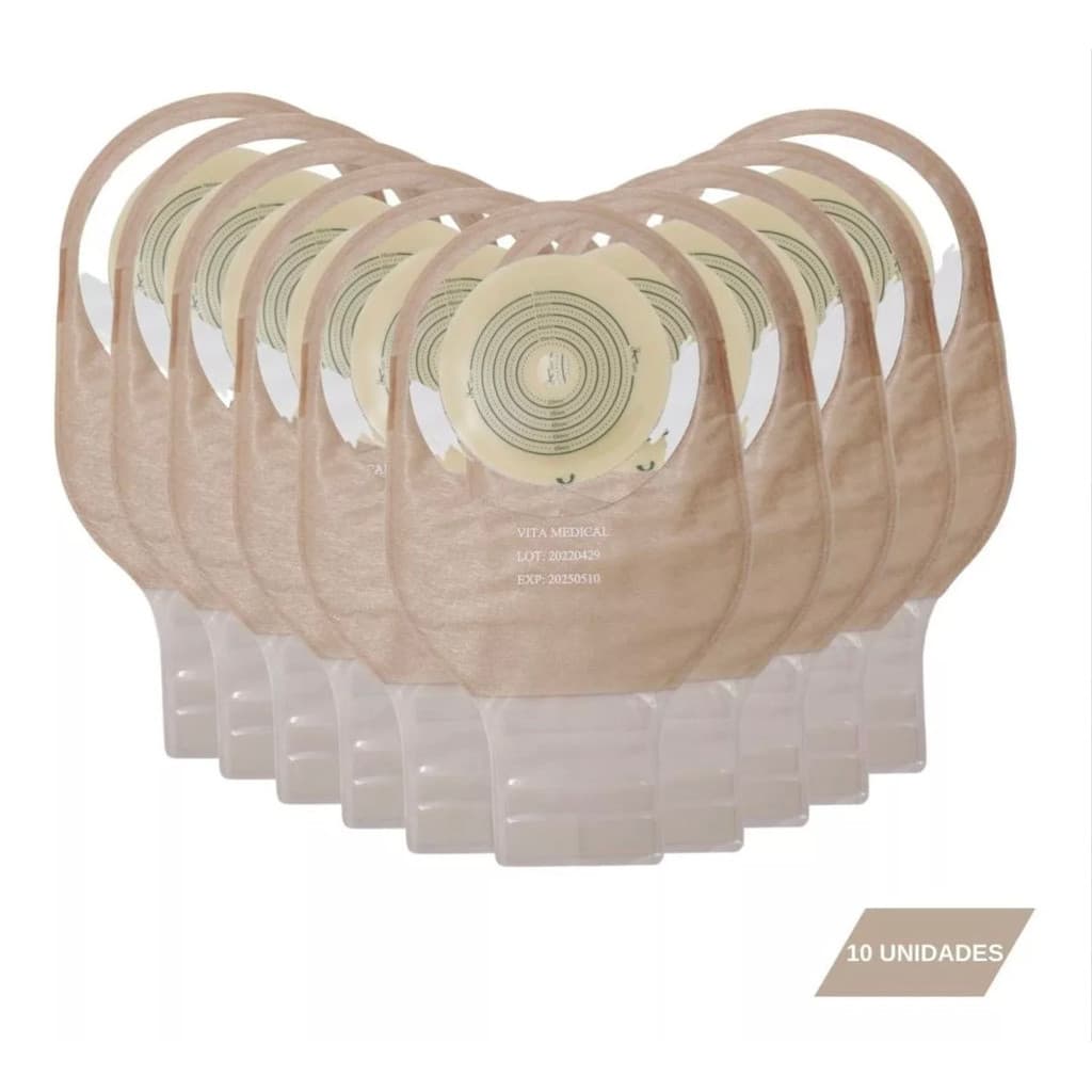 Bolsa Colostomia Opaca Drenavel Recortavel Vitamedical 10 Uni Segurança  Controle de Odores