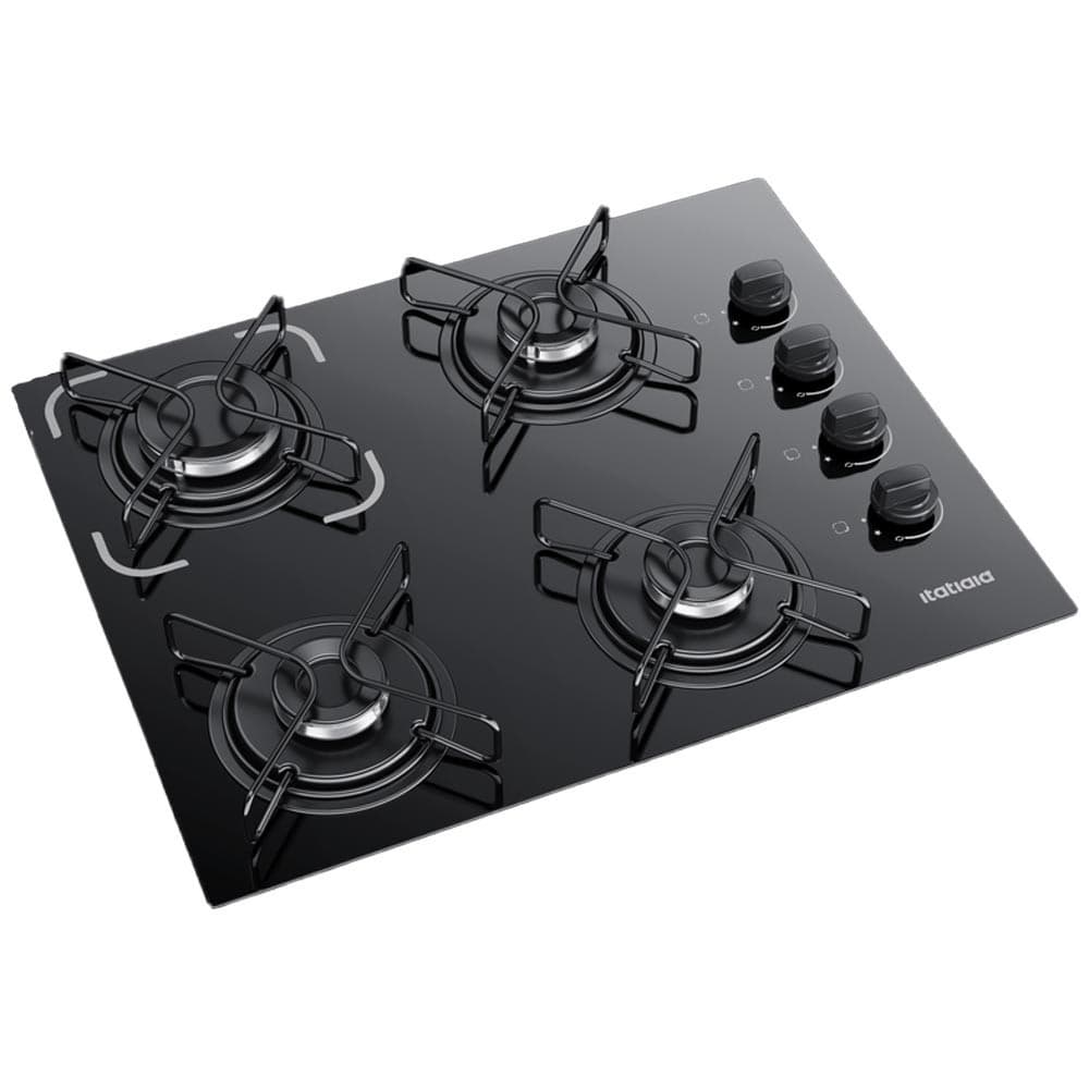 Fogão Cooktop  4 Bocas Bivolt Itatiaia Essencial Preto