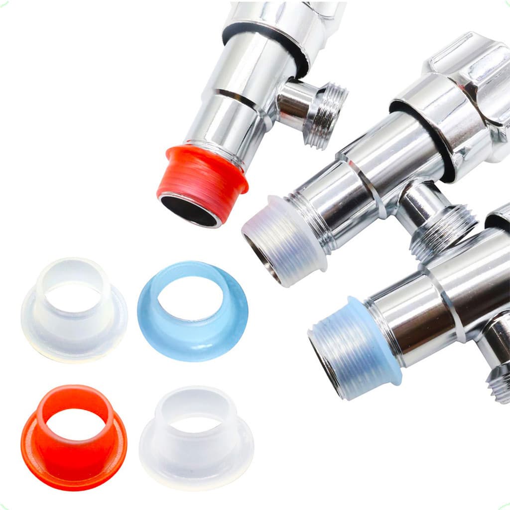 Veda Rosca de Silicone para Torneira Anti Vazamento Junta Selador Arruela Borracha 10/20/50Pçs