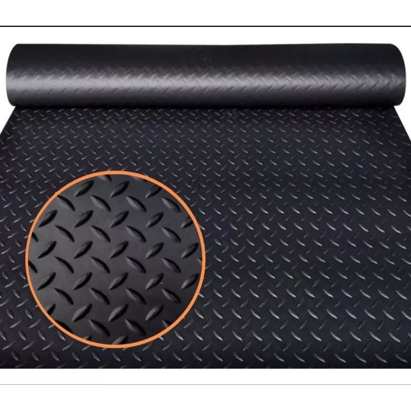 Piso Tapete Emborrachado Diamante Para Academia Escada e Onibus