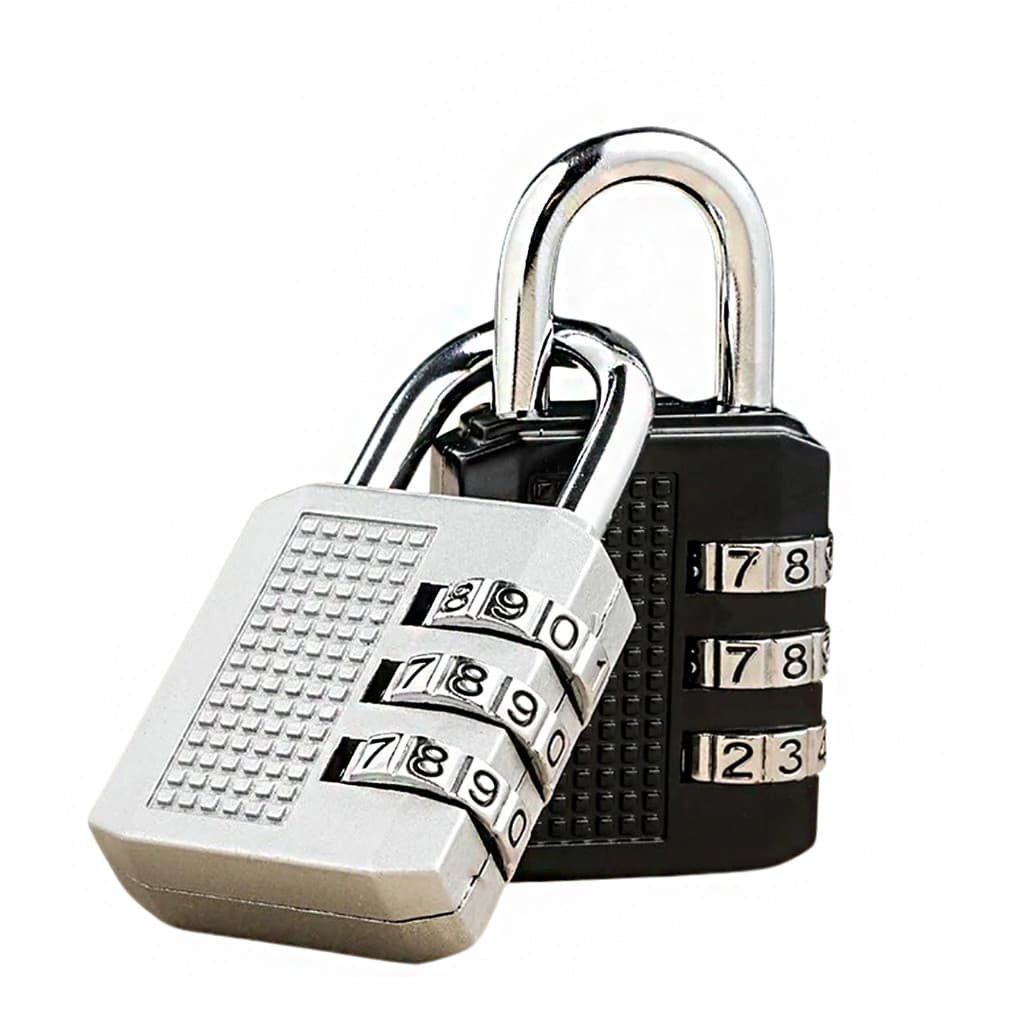 Kit 2 Cadeados Com Código de combinação Número Proteção