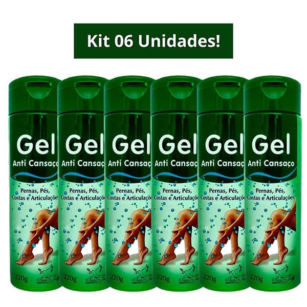 Kit 6 Unidades Gel ANTI CANSAÇO  220g SAN JULLY