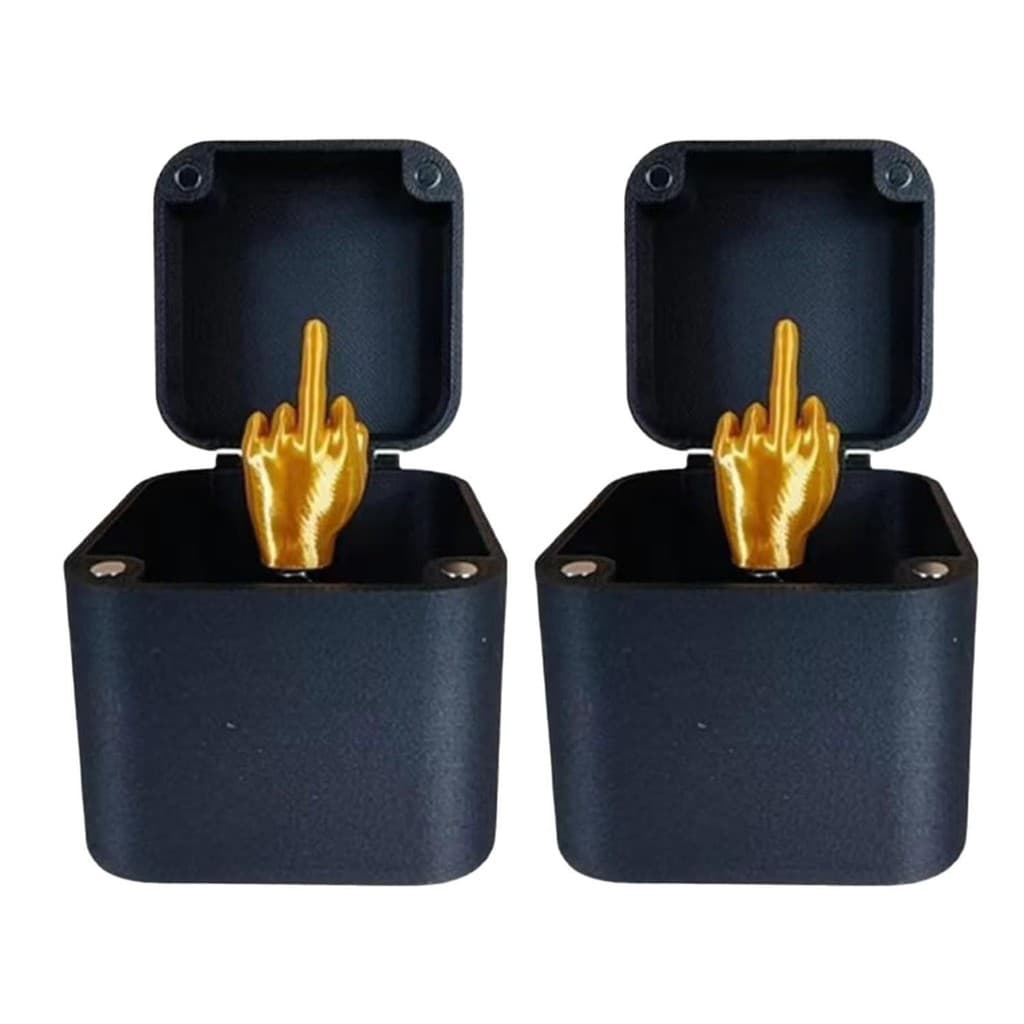 Paródia dedo médio surpresa caixa de presente brinquedos complicados brinquedos educativos de descompressão