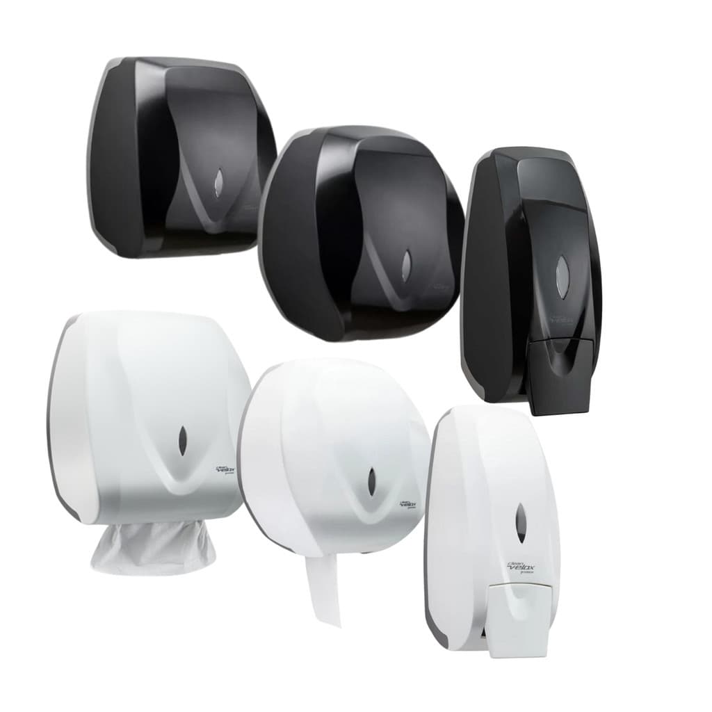 Kit Dispenser Papel Toalha + Dspenser Sabonete + Dispenser de Papel Higienico Premisse Velox