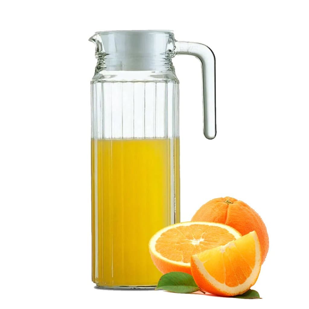 Jarra De Vidro Com Tampa Para Porta de Geladeira Suco Água 1 Litro e 520ml