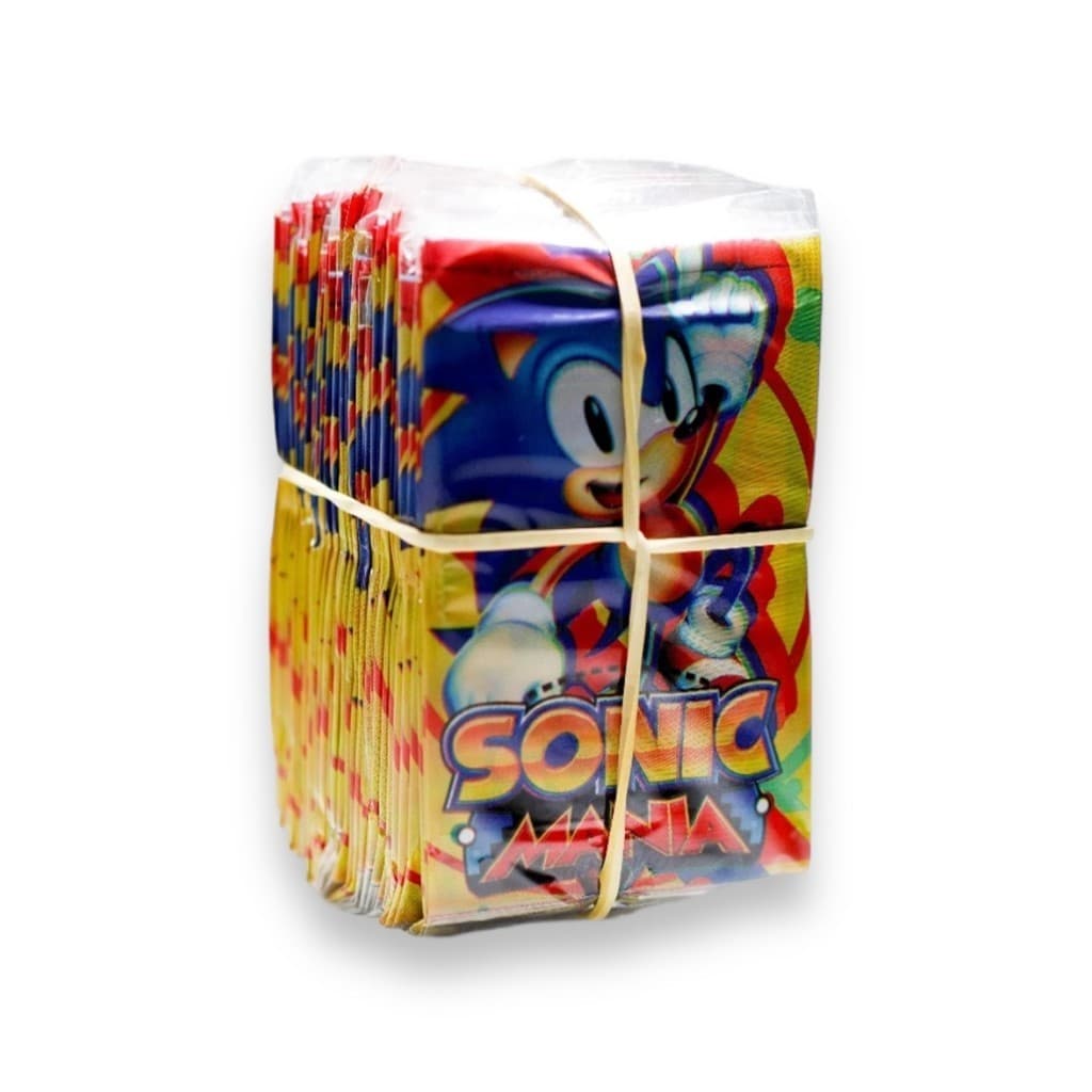 Kit 200 Cards Figurinhas Sonic Mania 50 Pacotinhos Bafo Duelar