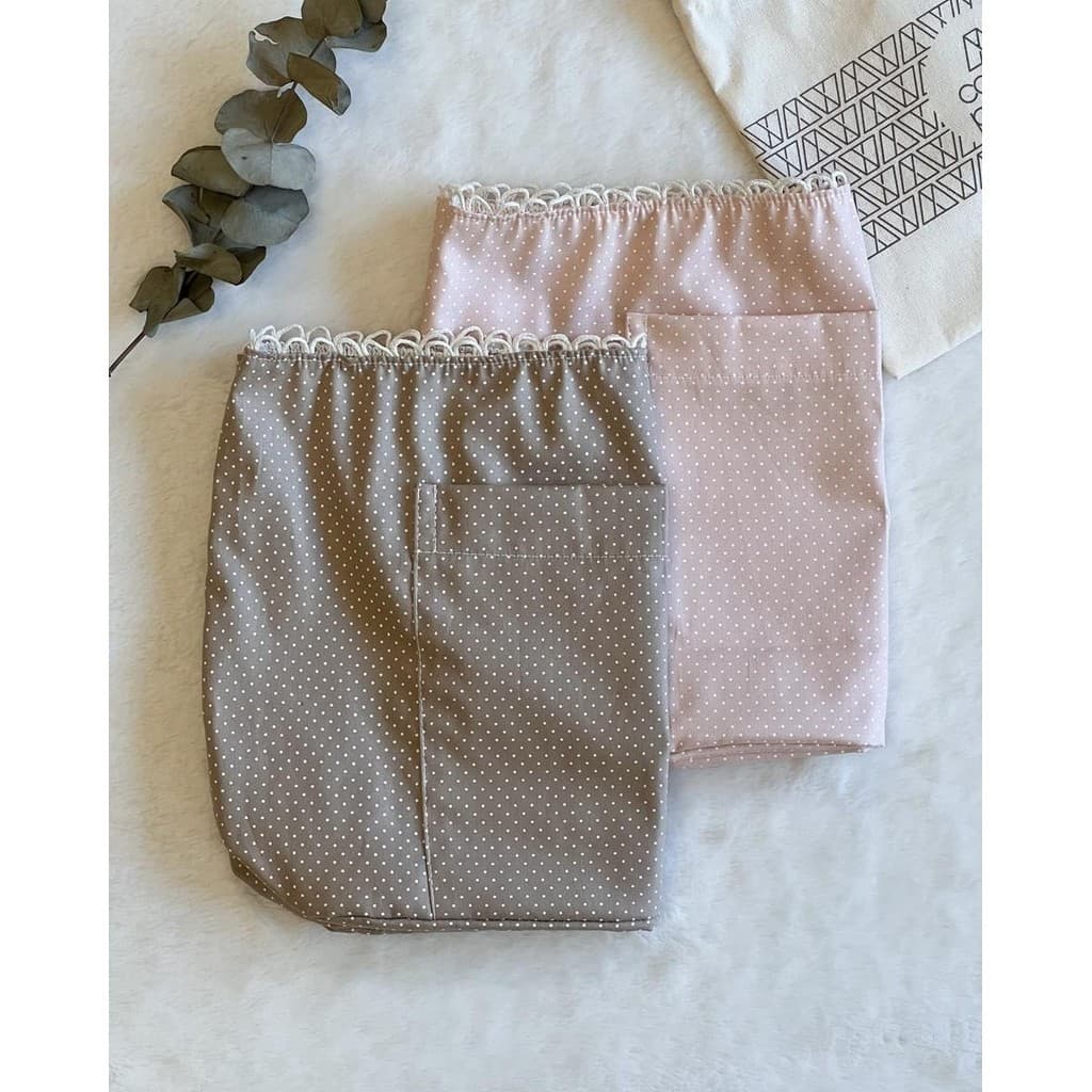 Forro de Bolsa G em Algodão Cru com 58 Aberturas — Pronto para Crochê, Macramê e Tricô