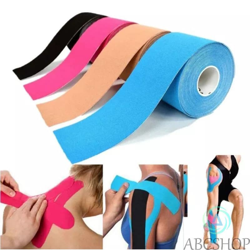 Kit 1/2  Bandagem Elástica 5Cm X 5M - Fita Kinesio Tape Fisioterapia