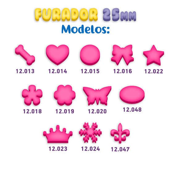 Furadores 25mm make+