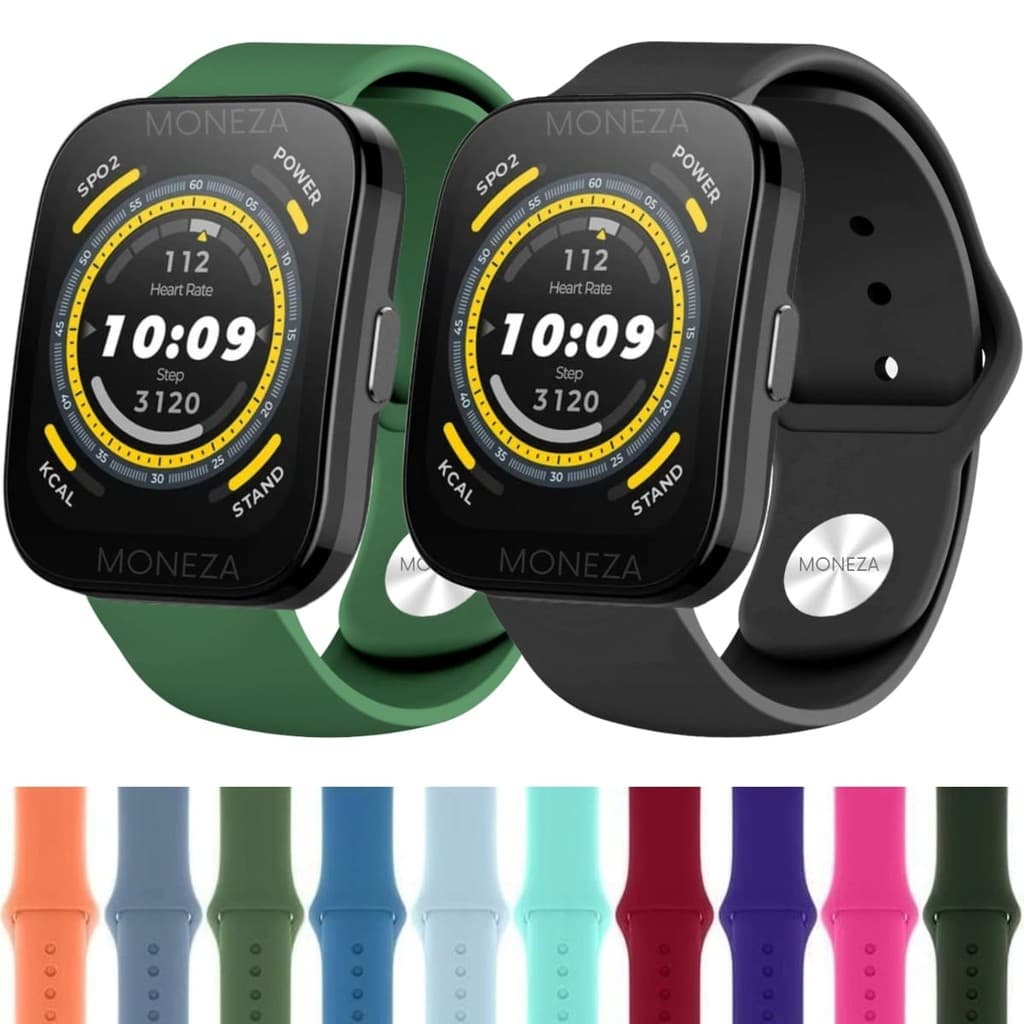 Pulseira Para Amazfit Bip 5 A2215 Pulseira Silicone Para Amazfit Bip 5 A2215 Pulseira Silicone 22mm